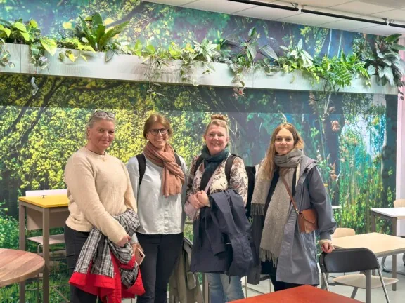 Fire ansatte fra Norges grønne fagskole - Vea på studietur til Nederland